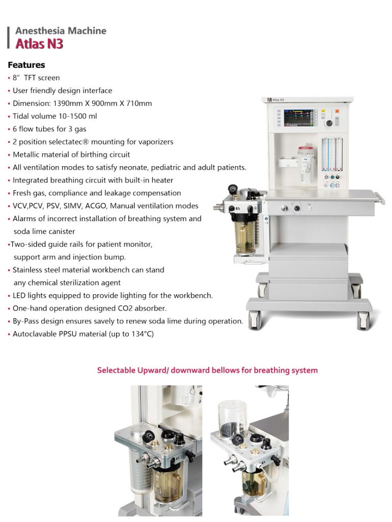Anesthesia machine Atlas N3 / NORTHERN